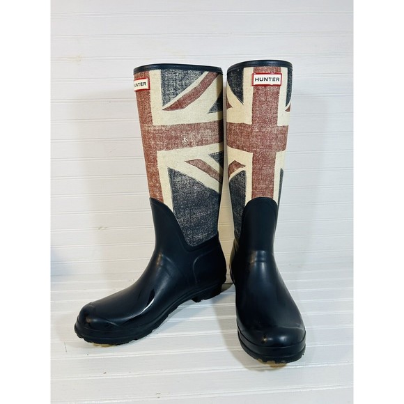 Hunter Other - Hunter Rain Boots British Flag Union Jack US  Men’s 12 Female 13 Original Brit